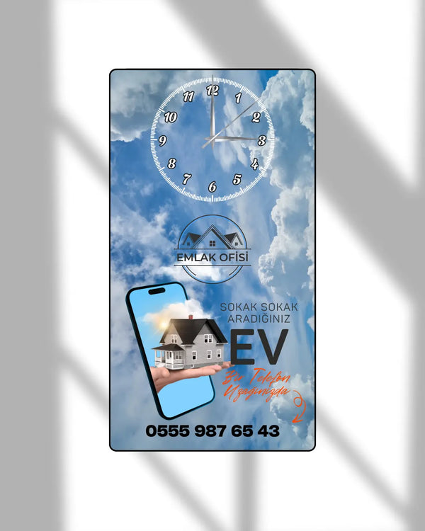 Baskılı Dikey Saat Model 55 - Hediye Teslim