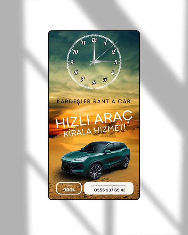 Baskılı Dikey Saat Model 57 - Hediye Teslim