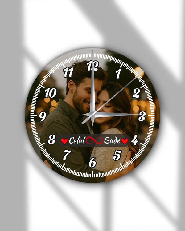 Baskılı Yuvarlak Saat Model 50 - Hediye Teslim