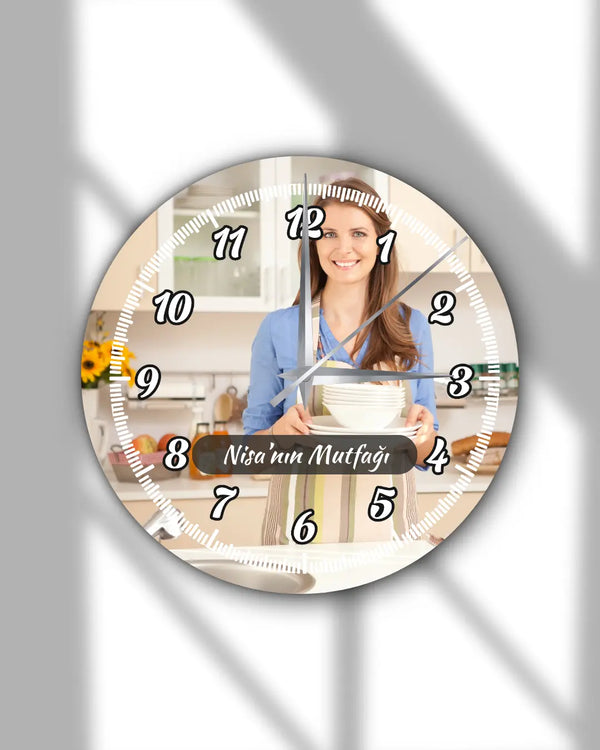 Baskılı Yuvarlak Saat Model 44 - Hediye Teslim