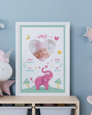 Kız Bebek İlk An Tablosu Model No:4 - Hediye Teslim