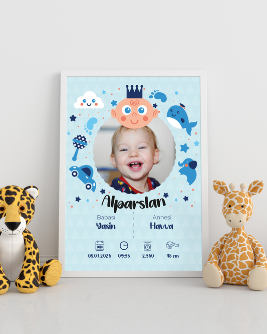 Erkek Bebek İlk An Tablosu Model No:2