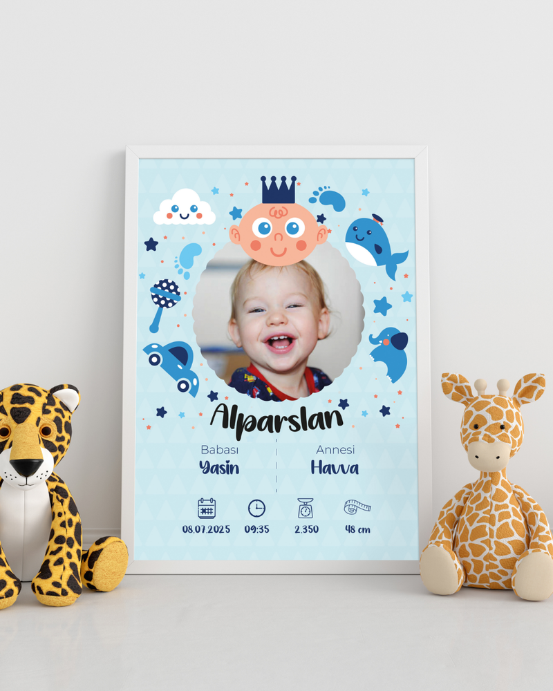 Erkek Bebek İlk An Tablosu Model No:2