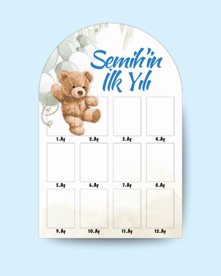 Benim İlk Yılım Ayıcıklı Pano