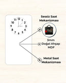 Baskılı Dikey Saat Model  63 - Hediye Teslim