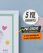 Kız Bebek İlk An Tablosu Model No:4 - Hediye Teslim
