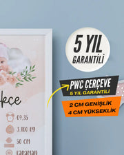 Kız Bebek İlk An Tablosu Model No:1 - Hediye Teslim