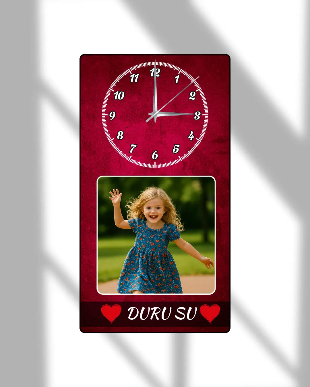 Baskılı Dikey Saat Model  35 - Hediye Teslim