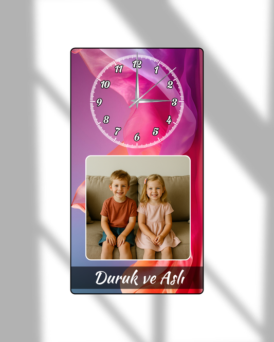 Baskılı Dikey Saat Model  29