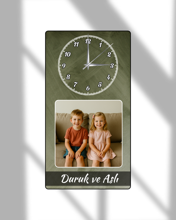 Baskılı Dikey Saat Model  28