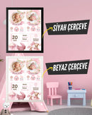 Kız İkiz Bebek İlk An Tablosu Model No:4 - Hediye Teslim