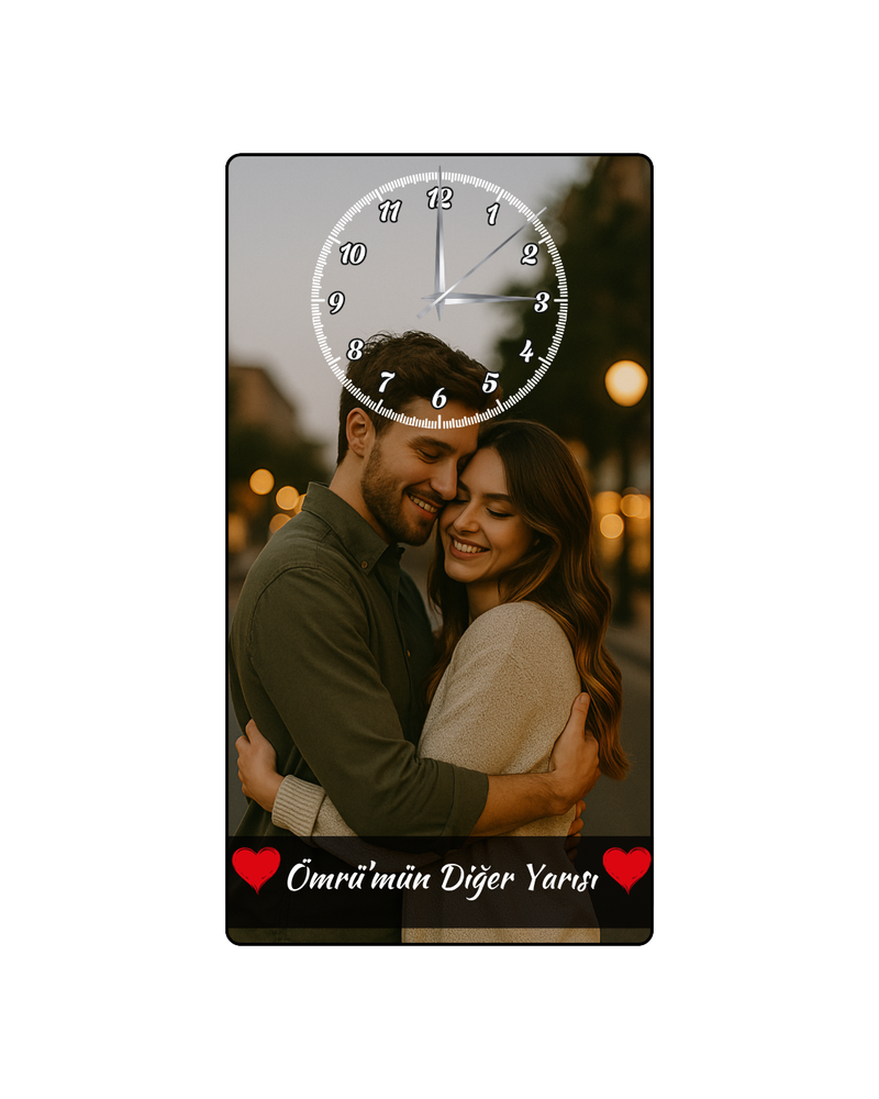 Baskılı Dikey Saat Model  36
