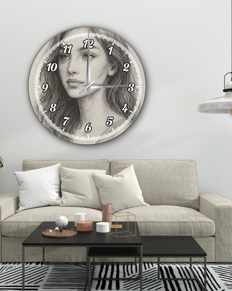 Baskılı Yuvarlak Saat Model  26