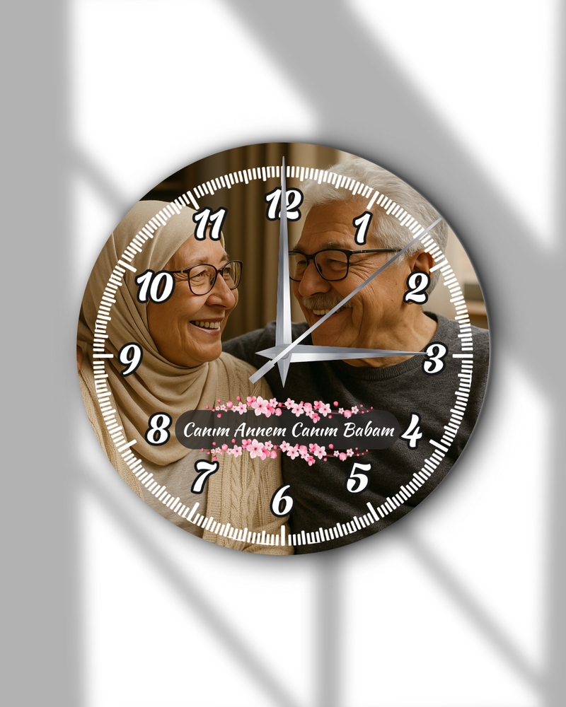 Baskılı Yuvarlak Saat Model  40