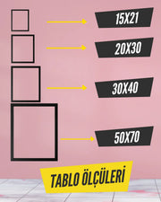 Kız Bebek 3lü İlk An Tablosu Model No:9 - Hediye Teslim