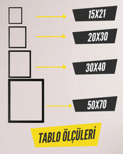 Kız İkiz Bebek İlk An Tablosu Model No:4 - Hediye Teslim
