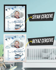 Erkek Bebek İlk An Tablosu Model No:6 - Hediye Teslim