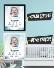 Erkek Bebek İlk An Tablosu Model No:3 - Hediye Teslim