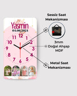 Çocuk Odası Dikey Saat Model 4 - Hediye Teslim