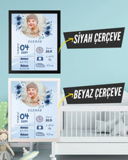 Erkek Bebek İlk An Tablosu Model No:7 - Hediye Teslim