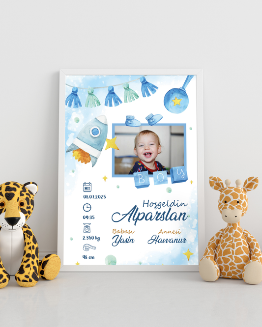 Erkek Bebek İlk An Tablosu Model No:5