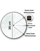 Baskılı Yuvarlak Saat Model  54 - Hediye Teslim