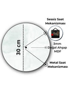 Baskılı Yuvarlak Saat Model  54 - Hediye Teslim