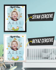 Erkek Bebek İlk An Tablosu Model No:1 - Hediye Teslim