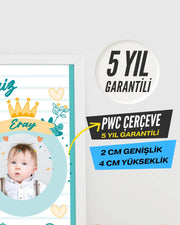 Erkek İkiz Bebek İlk An Tablosu Model No:2 - Hediye Teslim