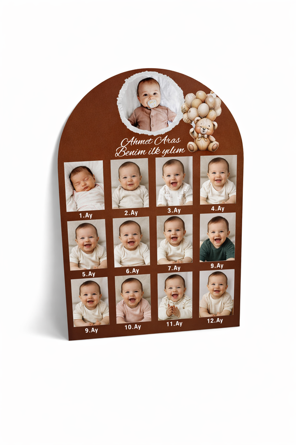 Bebek İlk Yılım Panosu – Kişiye Özel 12 Aylık MDL14