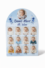 Bebek İlk Yılım Panosu – Kişiye Özel 12 Aylık MDL22
