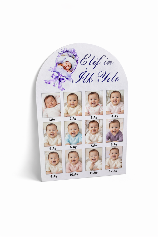 Bebek İlk Yılım Panosu – Kişiye Özel 12 Aylık MDL15