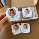Kişiye özel 9x9 cm MDF magnet toplu sipariş paket deneyimi